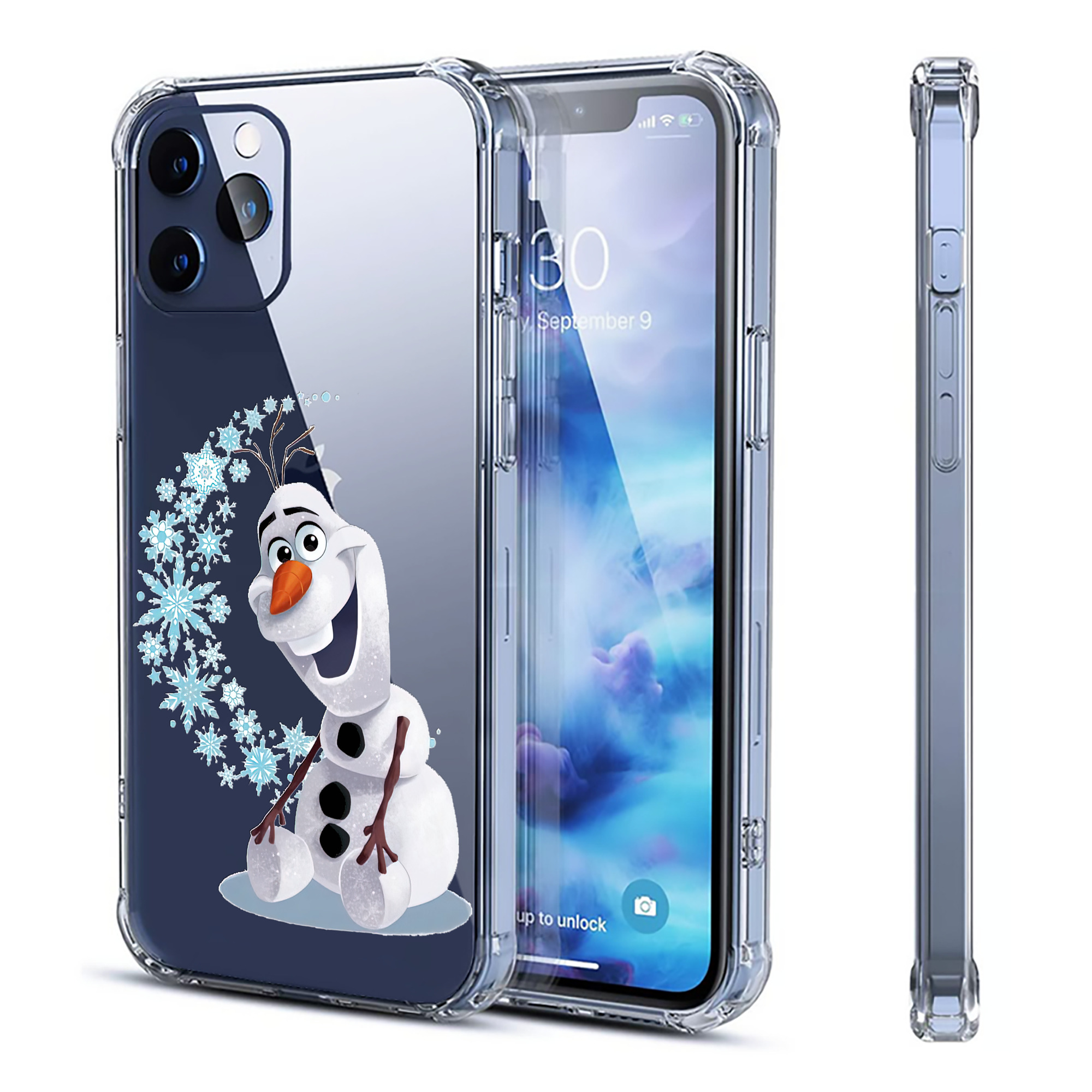 （画像用） アナと雪の女王 アンナ エルサ Frozen Anna Elsa 【iPhone 12シリーズ対応】透明スマホケース（クリアソフトケース）